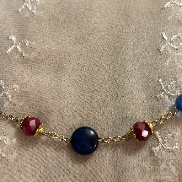 Gold Hot & Cold Glass beaded Jewelry Set - Picture 2 of 16